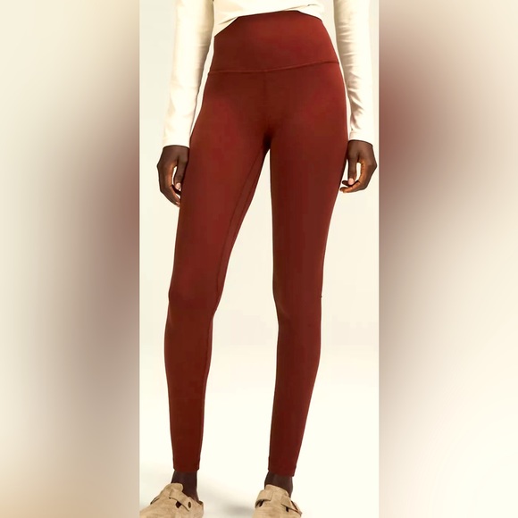 lululemon athletica Pants - Lululemon High Rise 28” Leggings, Size 2 Color: Merlot